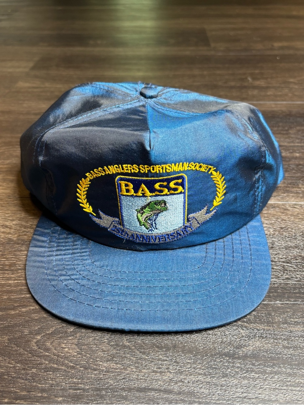 Vintage BASS Fishing Hat Bass Anglers Sportsmans Society 25th Anniversary